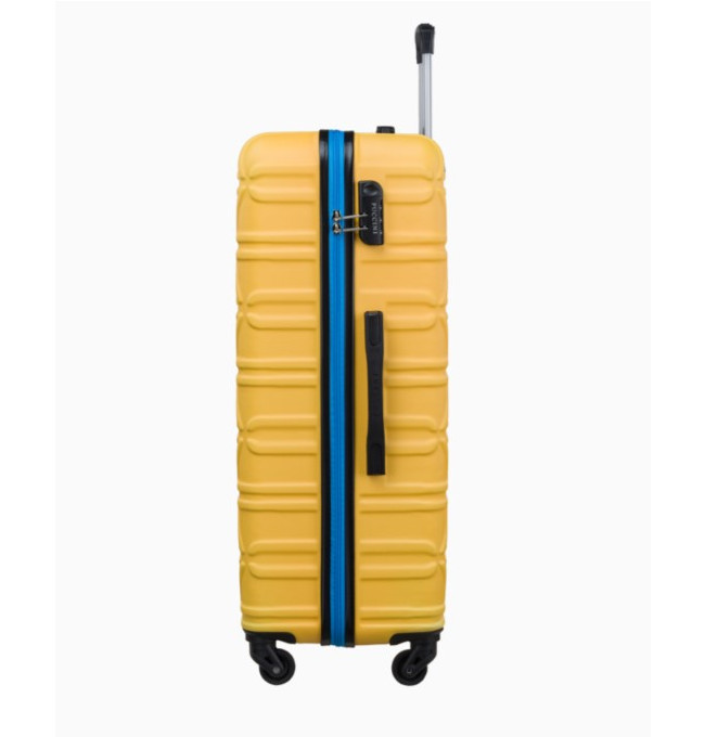 Velký žlutý kufr California s kontrastním povrchem
