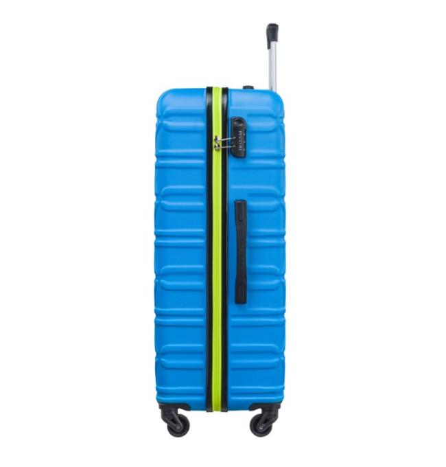 Velký modrý kufr California s kontrastním povrchem
