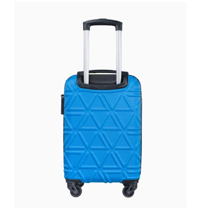 Modrý kabinový kufr California s kontrastním povrchem
