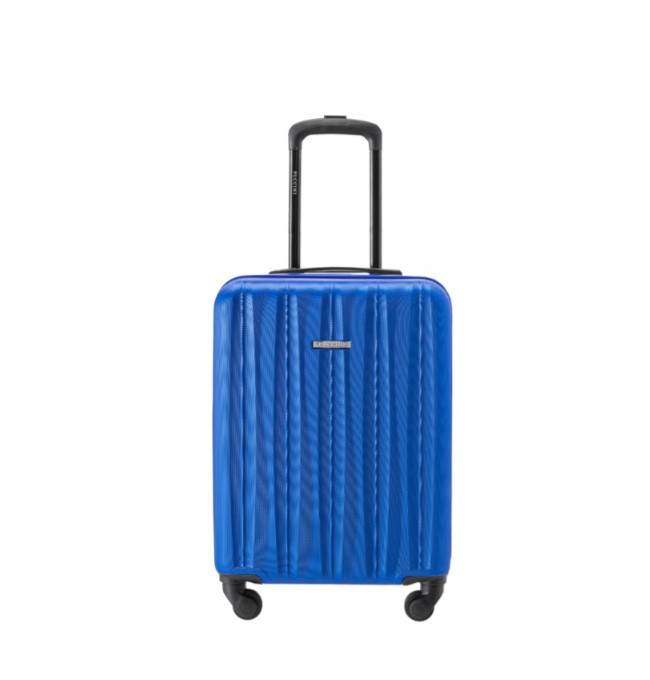 Modrý kabinový kufr Bali s drážkami