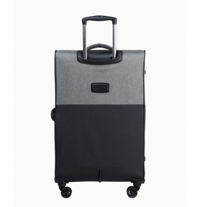 Střední šedý kufr Malmo