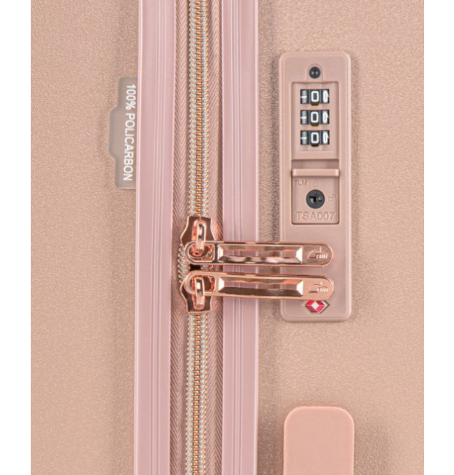 Růžový kabinový kufr Malibu