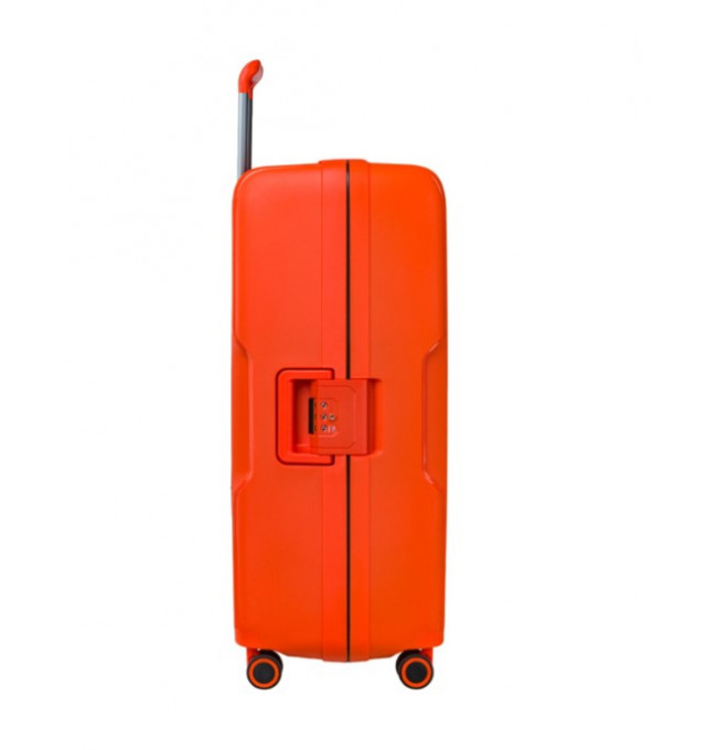 Velký oranžový kufr Osaka uzavíraný přezkami