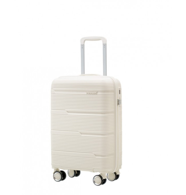 Bílý kabinový kufr Casablanca