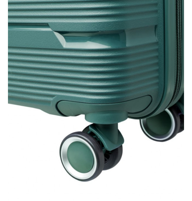 Zelený kabinový kufr Casablanca