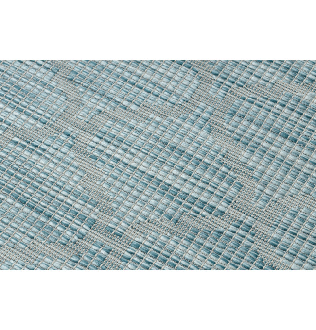 Šňůrkový běhoun PATIO Sizal koniczyna marokánská, vzor 3069 mořský modrý / béžový