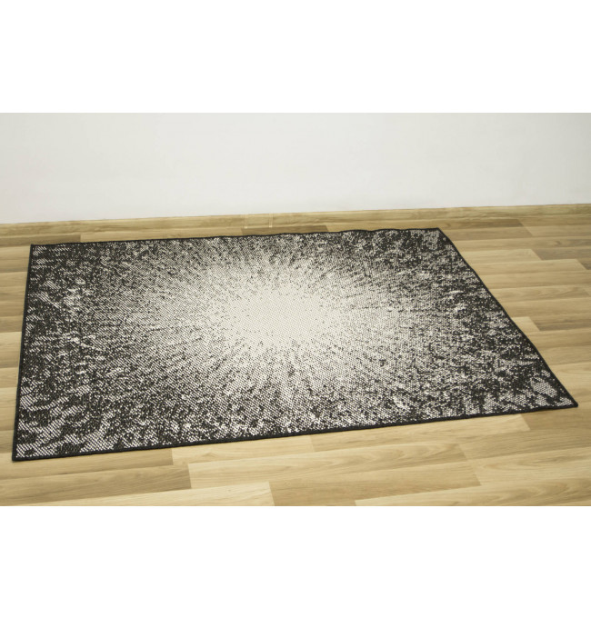 Šnúrkový koberec Lejda 12527/91 - antracit / krém