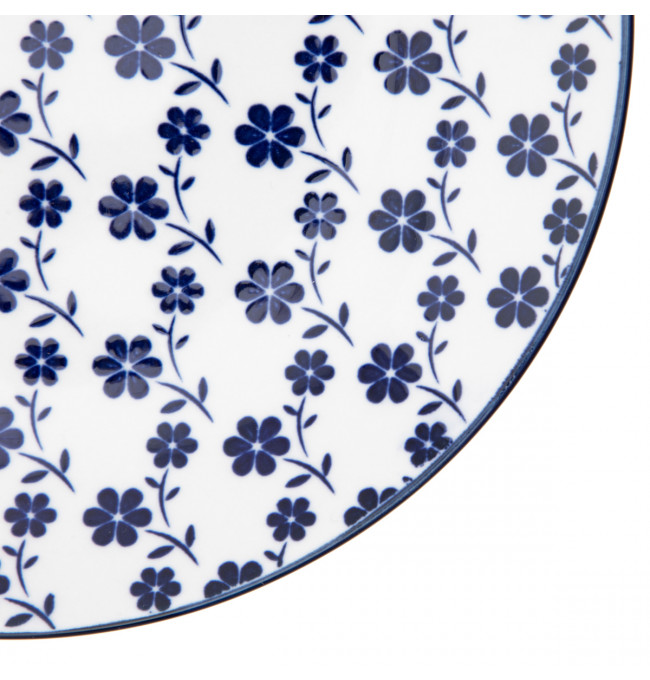 Dezertný tanier NAVIA granátový s kvetmi 875750