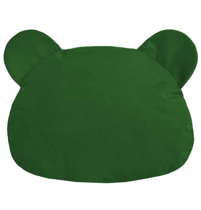 Polštář Teddy Tmavě Zelený - plyš