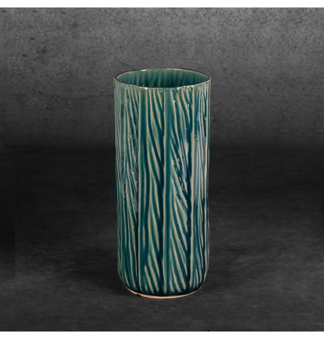 Váza REA 06 zelená / béžová