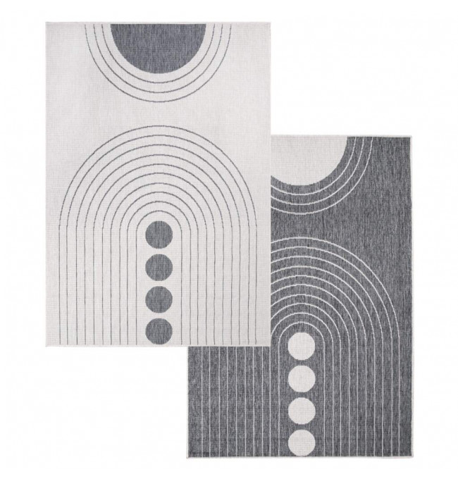 Oboustranný koberec DuoRug 5739 šedý