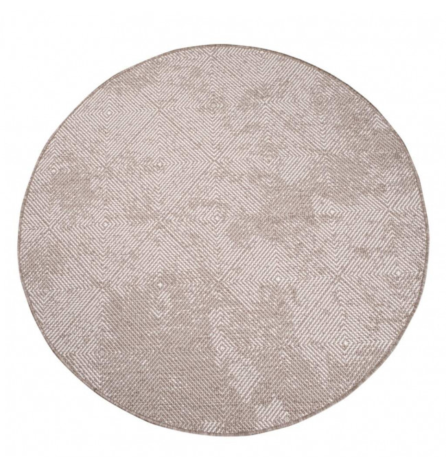 Obojstranný koberec DuoRug 5845 krémový kruh 
