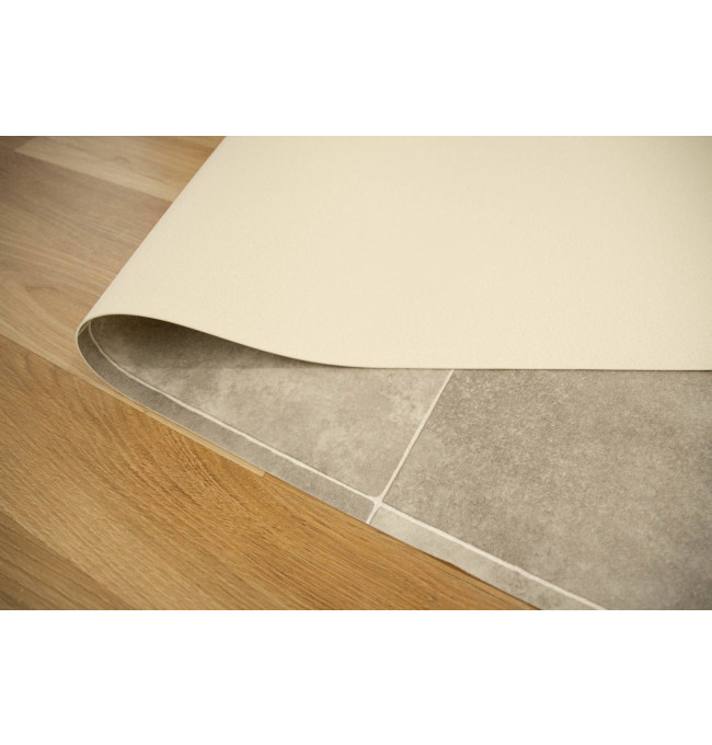 PVC podlaha Atlantic Zala 997M štvorcové dlaždice, sivá 