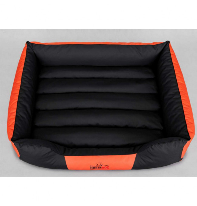 Pelíšek Comfort XL černý / oranžový