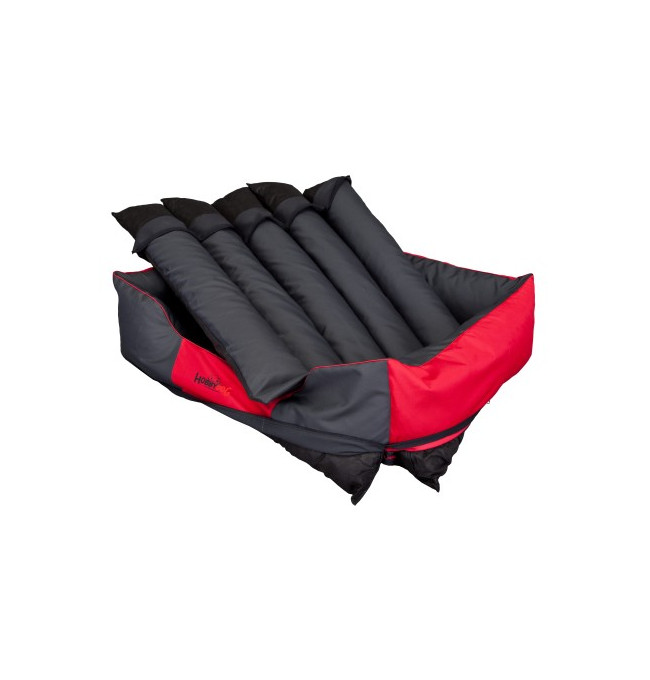 Pelíšek Comfort XL červený / šedý