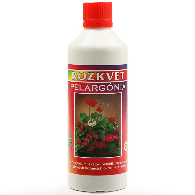 Rozkvet Pelargonia 500ml červený [25]
