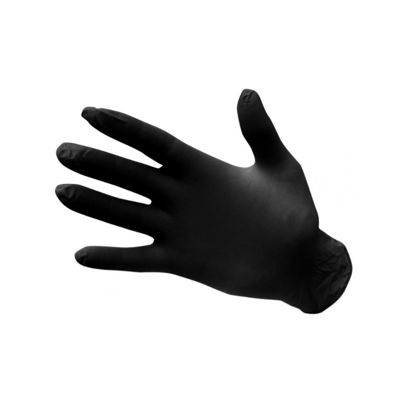 Nitrilové jednorázové rukavice nepúdrované - čierne