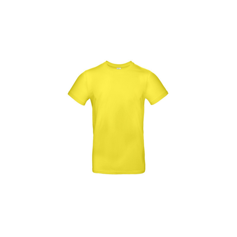 Pánske tričko s potlačou B&C - Žltá