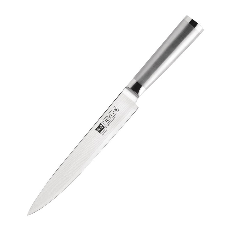 Tsuki szeletelő kés damaszkuszi acélból 20,5 cm - fém foganytú