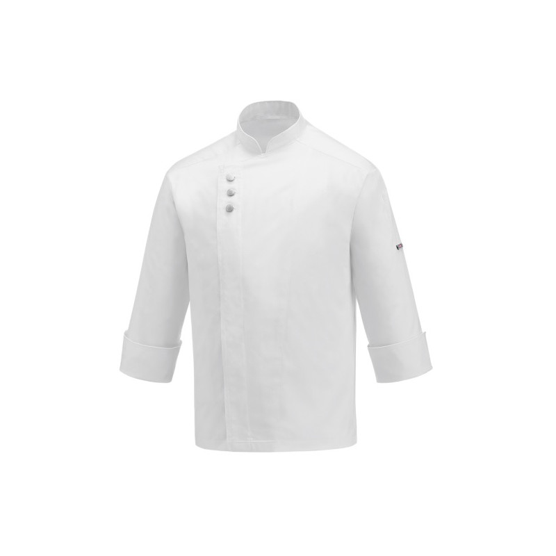Kuchársky rondon EGOchef METAL WHITE 100% bavlna - dlhý rukáv 