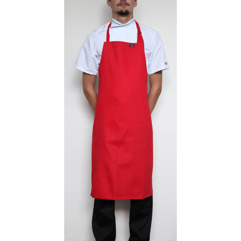 Kuchařská zástěra ke krku Profikuchař s přezkou 100% bavlna - červená