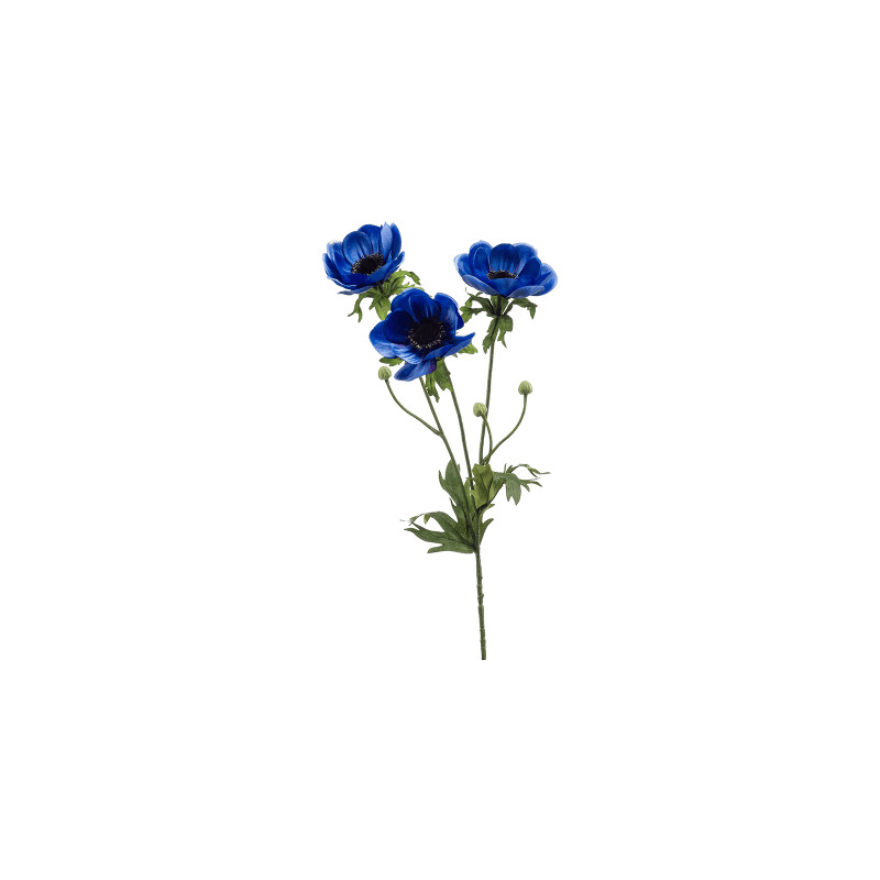 Umelý kvet Anemone modrý 75 cm