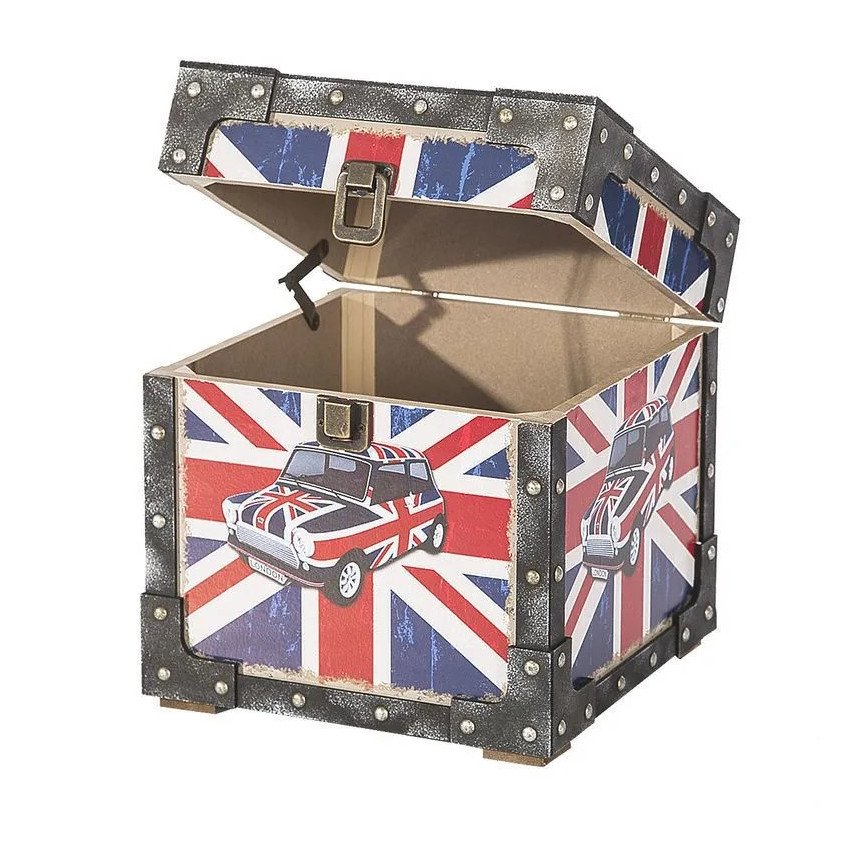 EUROFIRANY Box dekoračný Londýn 35x35x35 cm