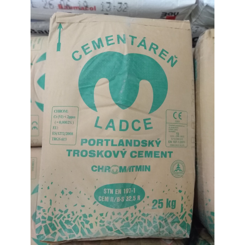 LADCE Portlandský troskový cement 25 kg - CEM II/B-S 32,5R