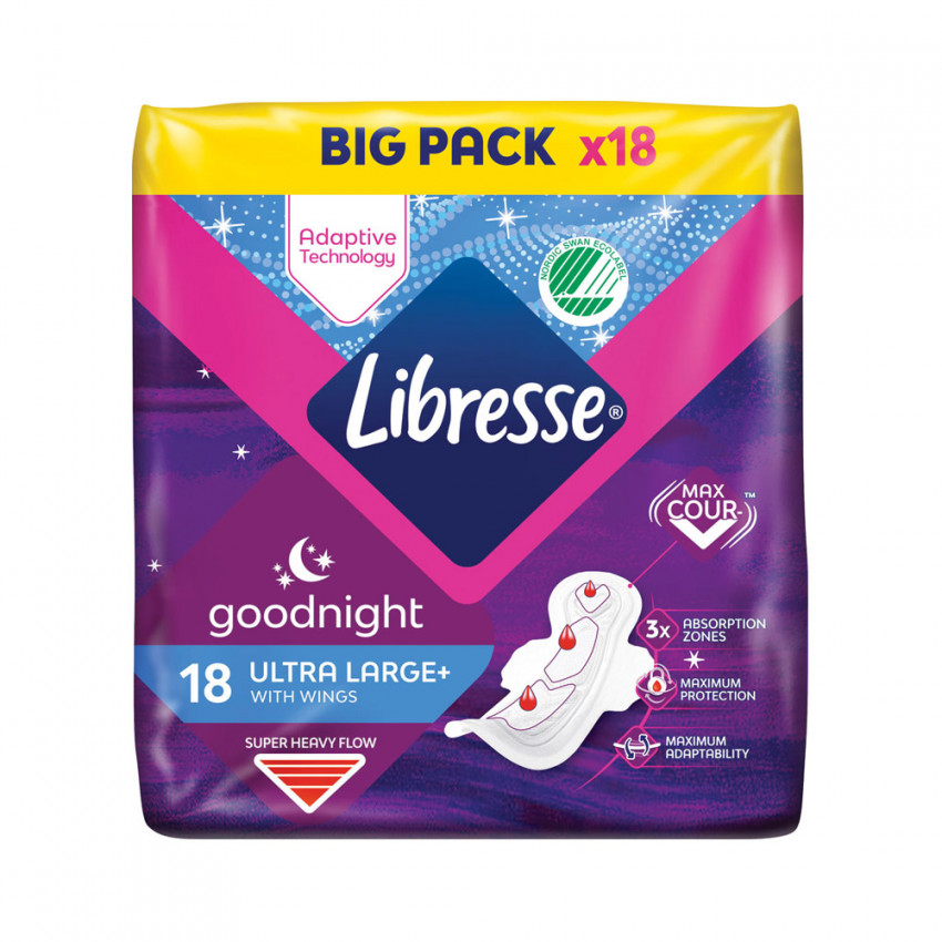 Libresse goodnight Ultra Large+ 18 ks
