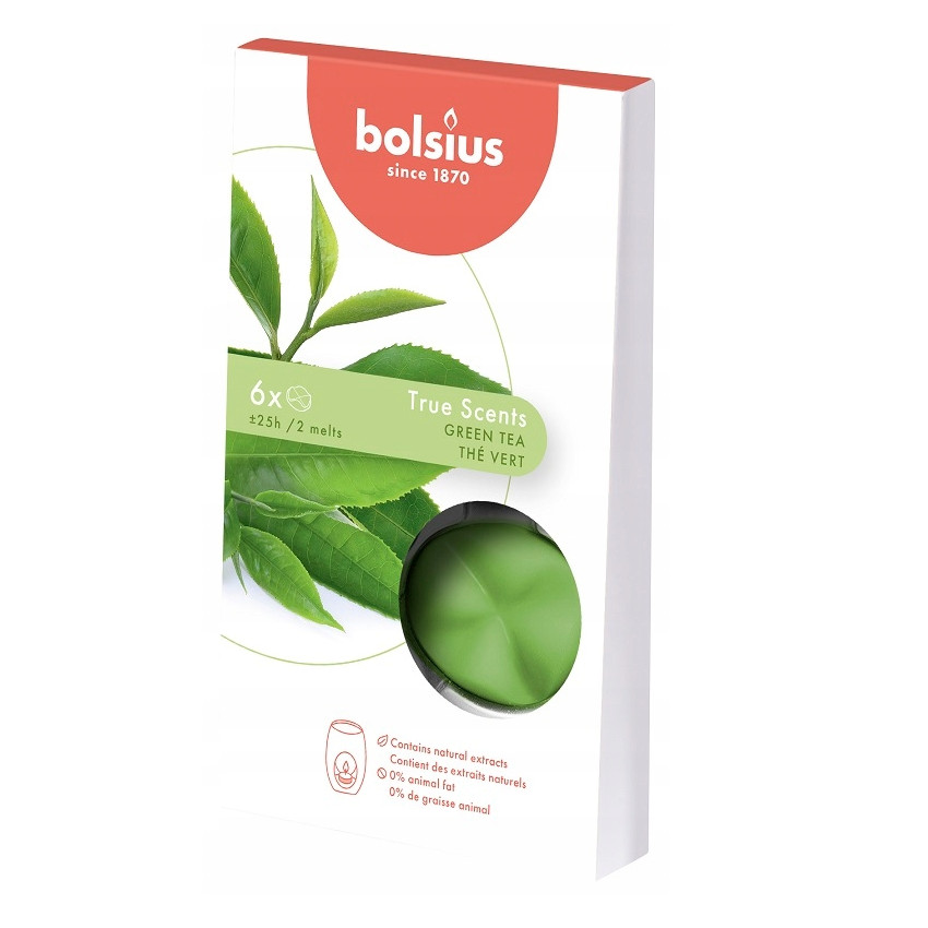 BOLSIUS Vosk vonný True Scents zelený čaj 6ks/bal