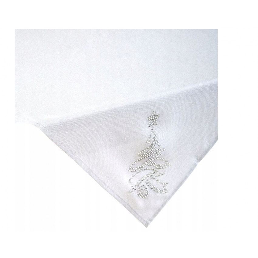 EUROFIRANY Obrus vianočný ANGIE 85x85cm strieborný stromček