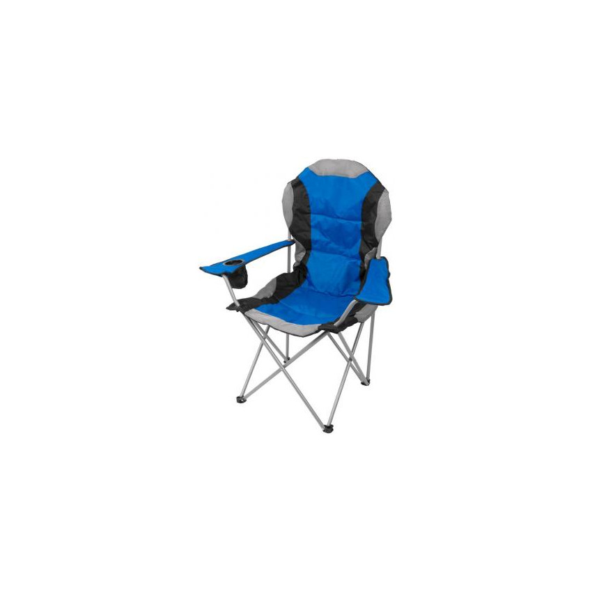 STREND PRO Kempingová stolička skladacia modrá