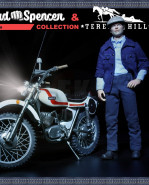 SET TERENCE HILL & OSSA AF/MOTO 1/12, extra head sculpt and diorama base