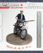 SET TERENCE HILL & OSSA AF/MOTO 1/12, extra head sculpt and diorama base