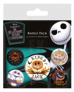 Nightmare before Christmas Pin-Back Buttons 5-Pack Colourful Shadows
