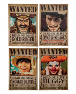 One Piece Fridge Magnet 4-Pack Wanted