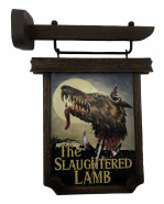 An American Werewolf in London Scaled Prop replika Pub Sign 6 cm