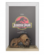 Jurassic Park POP! Movie plagát & figúrka Tyrannosaurus Rex & Velociraptor 9 cm
