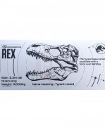 Jurassic Park Tin Sign T-Rex Schematic