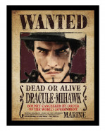 One Piece Collector Print Framed plagát Mihawk Wanted
