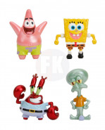Spongebob Squarepants Nano Metalfigs Diecast Mini figúrkas 4-Pack Wave 1 4 cm