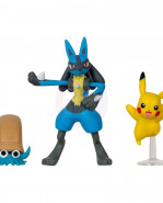 Pokémon Battle figúrka Set figúrka 3-Pack Pikachu, Omanyte, Lucario