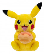 Pokémon Plush figúrka Pikachu with Pecha Poké Puff (Orange) Accy 20 cm