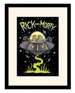 Rick and Morty Collector Print Framed plagát Ufo (white background)