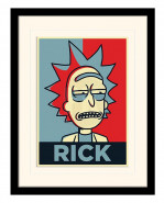 Rick and Morty Collector Print Framed plagát Rick Campaign (white background)