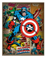 Marvel Comics plagát Pack Captain America Retro 40 x 50 cm (4)