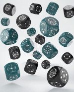 Crosshairs Compact D6 Dice Set Stormy&Black (20)