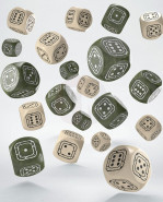 Fortress Compact D6 Dice Set Beige&Olive (20)
