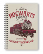 Harry Potter zápisník with 3D-Effect All Aboard the Hogwarts Express