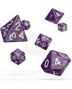 Oakie Doakie Dice RPG Set Marble - Purple (7)
